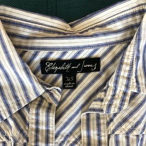 Elizabeth and James stripped button down